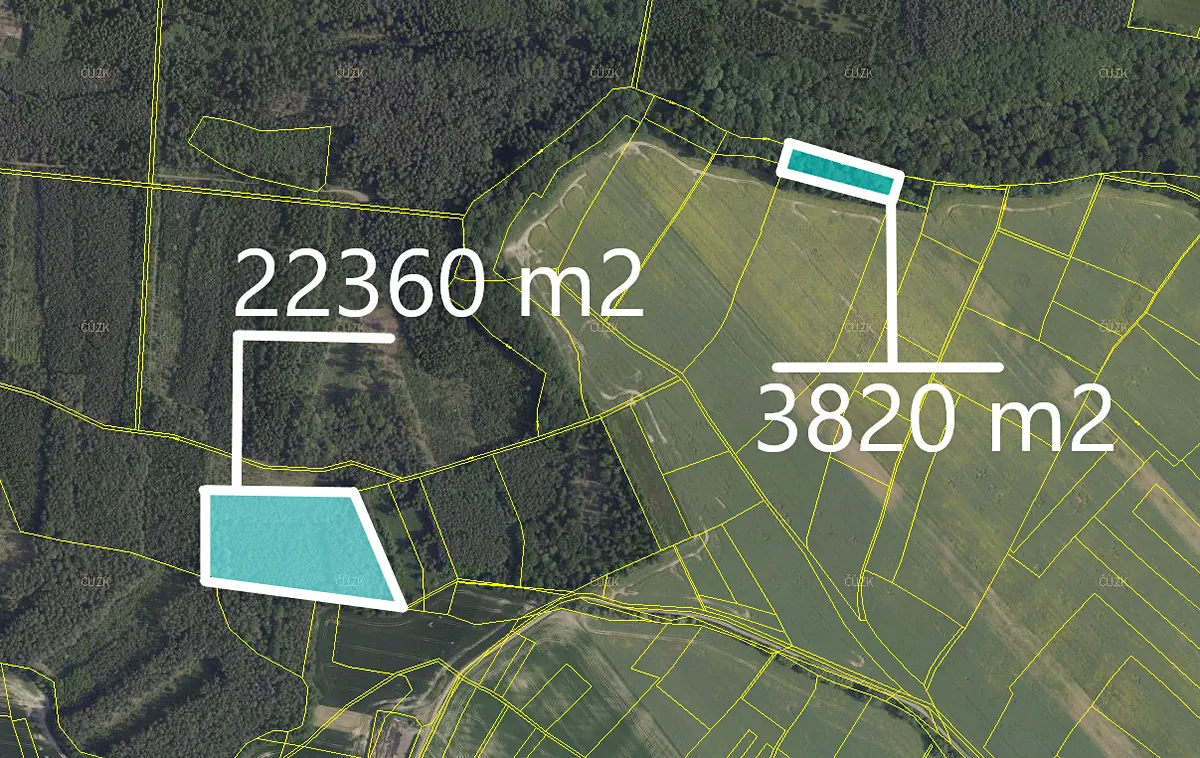 Prodej lesa 21180 m²